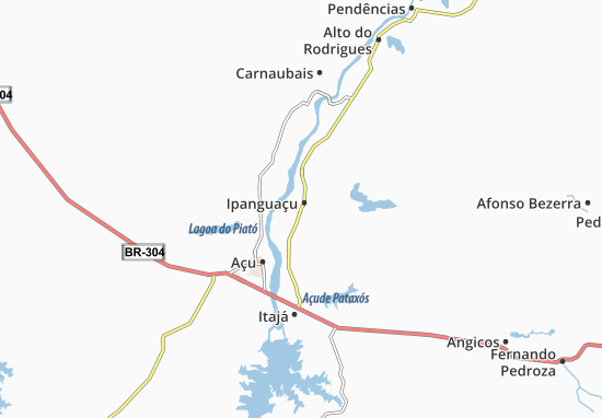 Mapa Ipanguaçu