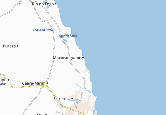 Karte Stadtplan Maxaranguape