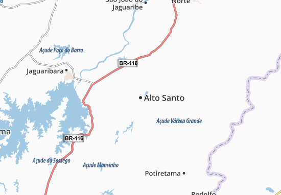 Karte Stadtplan Alto Santo