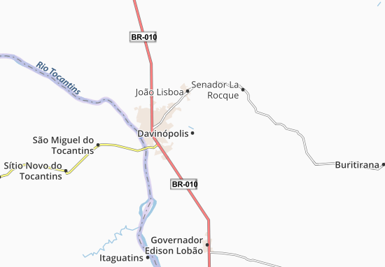 Karte Stadtplan Davinópolis