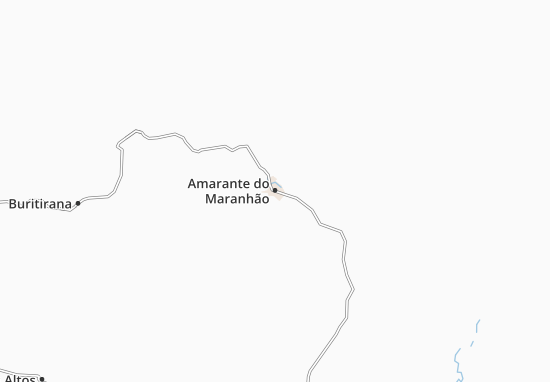Mapa Amarante do Maranhão