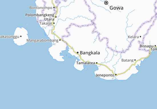 Kaart Plattegrond Bangkala
