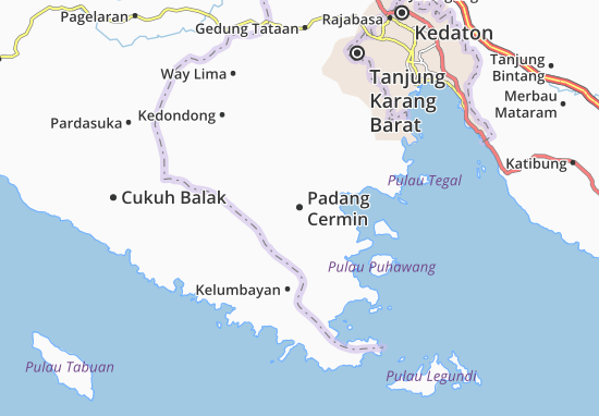 Karte Stadtplan Padang Cermin