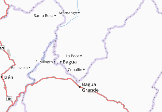Kaart Plattegrond La Peca