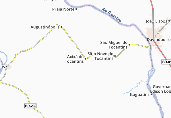 Axixá do Tocantins Map