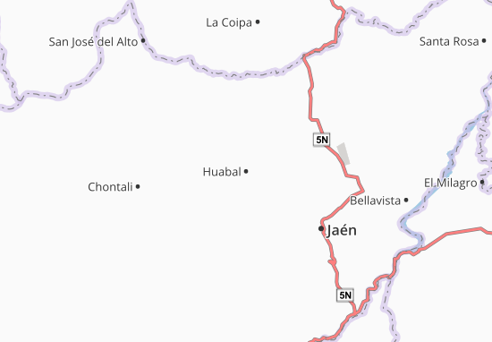 Kaart Plattegrond Huabal