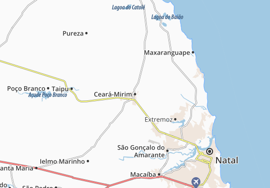 Ceará-Mirim Map