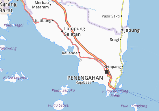 Mapa Kalianda