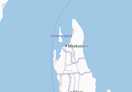 Karte Stadtplan Mkokotoni