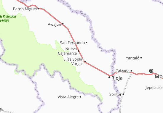 Kaart Plattegrond Nueva Cajamarca