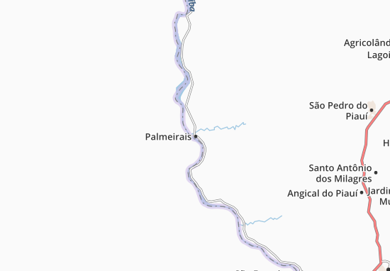 Palmeirais Map