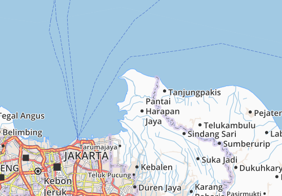 Karte Stadtplan Muaragembong