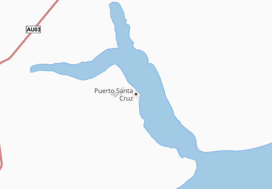 Mapa Puerto Santa Cruz