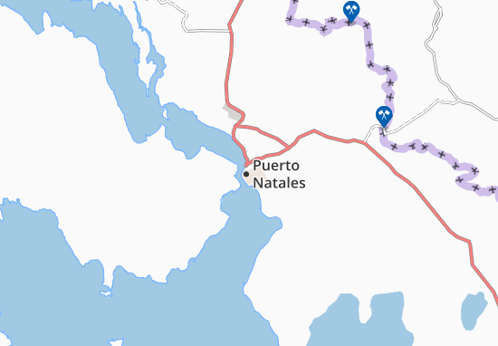 Karte Stadtplan Puerto Natales
