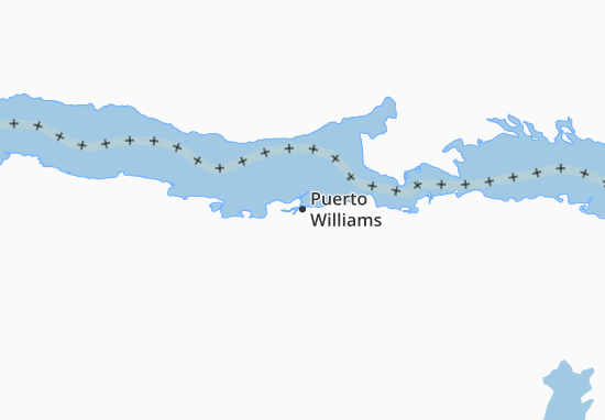 Kaart Plattegrond Puerto Williams
