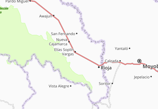 Karte Stadtplan Elías Soplín Vargas