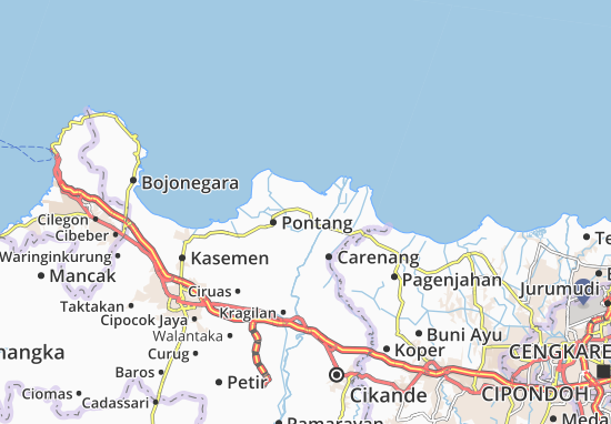 Karte Stadtplan Tirtayasa