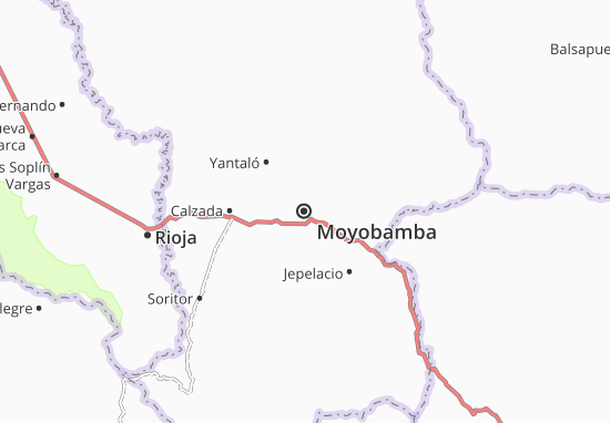 Kaart Plattegrond Moyobamba
