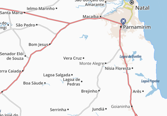 Kaart Plattegrond Vera Cruz