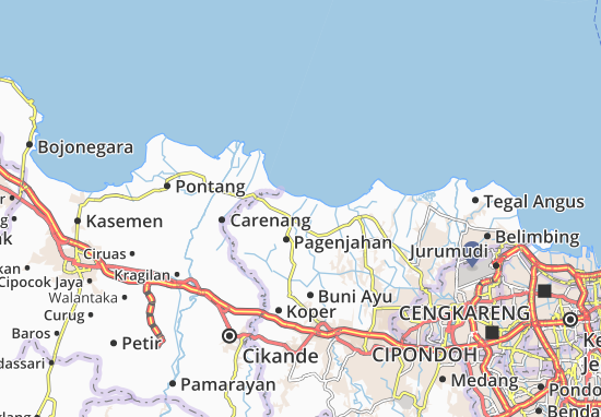 Karte Stadtplan Kronjo