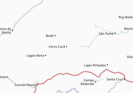 Karte Stadtplan Cerro Corá