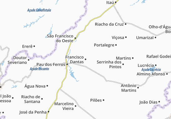 Francisco Dantas Map