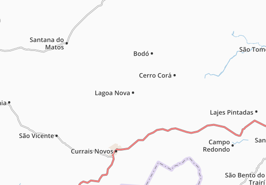 Lagoa Nova Map
