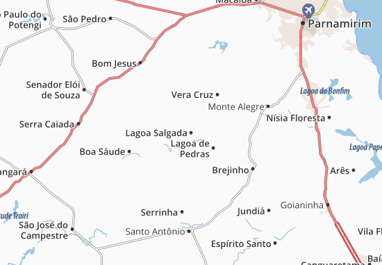 Kaart Plattegrond Lagoa Salgada