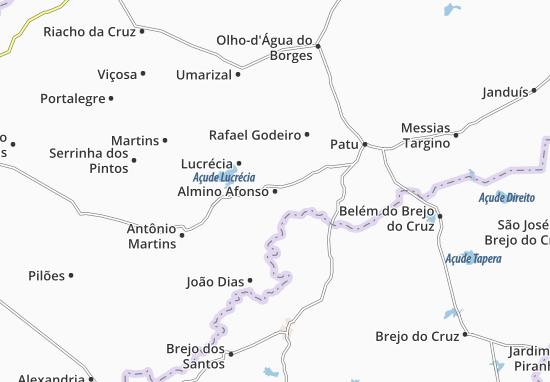 Karte Stadtplan Almino Afonso