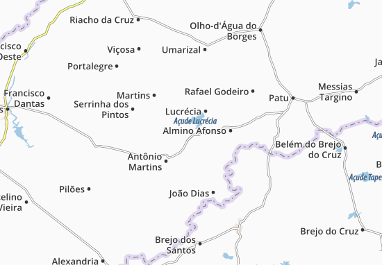 Kaart Plattegrond Frutuoso Gomes