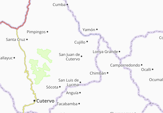 Kaart Plattegrond San Juan de Cutervo