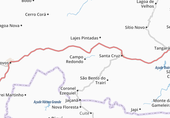 Campo Redondo Map