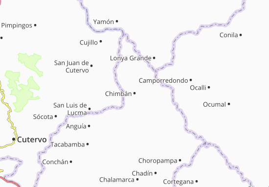 Chimbán Map