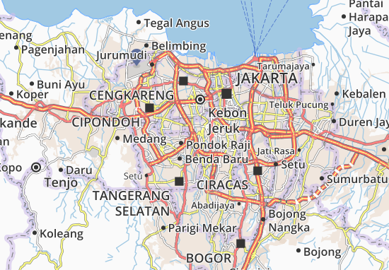 Karte Stadtplan Pesanggrahan