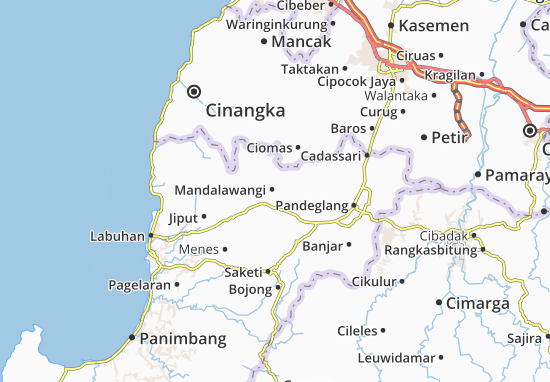 Karte Stadtplan Mandalawangi