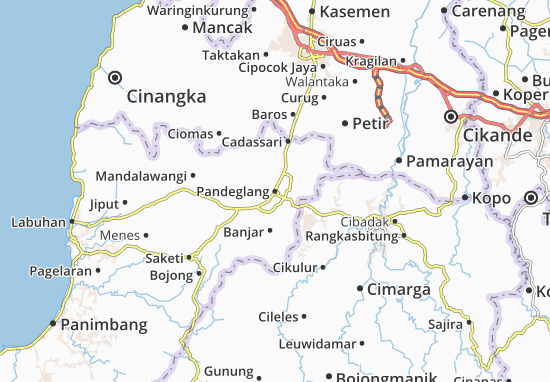 Karte Stadtplan Pandeglang