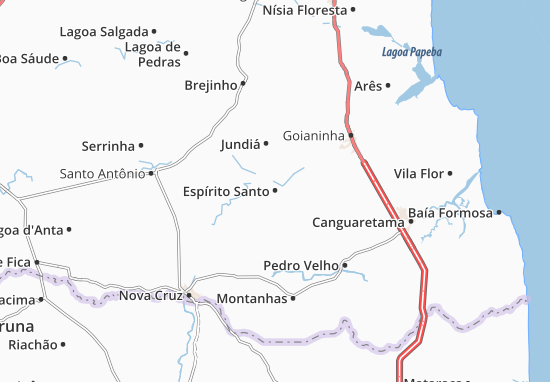 Kaart Plattegrond Espírito Santo