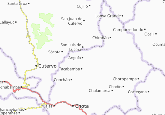 Karte Stadtplan Anguía