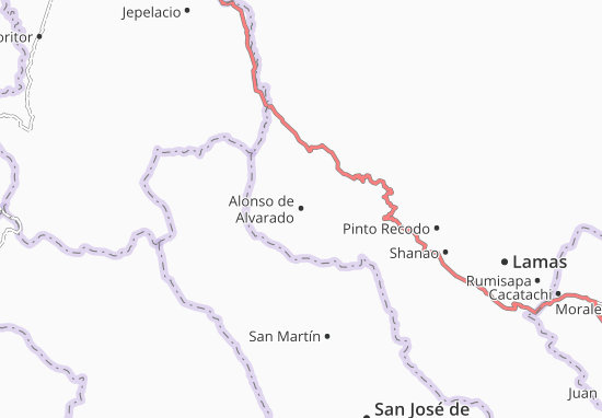 Mapa Alonso de Alvarado