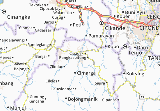 Karte Stadtplan Cibadak