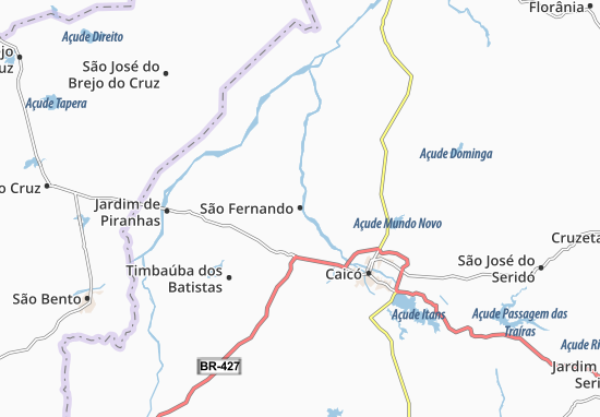 Kaart Plattegrond São Fernando