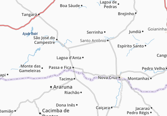 Mapa Lagoa d&#x27;Anta