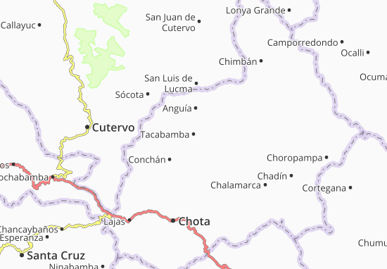 Karte Stadtplan Tacabamba