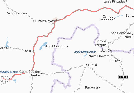 Karte Stadtplan Frei Martinho