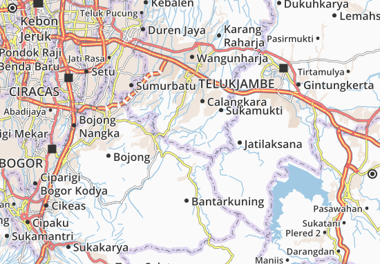 Karte Stadtplan Cibarusah