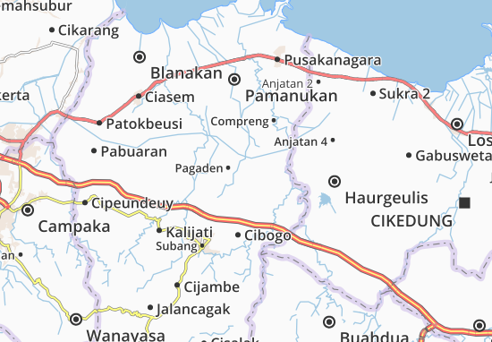 Kaart Plattegrond Cipunagara
