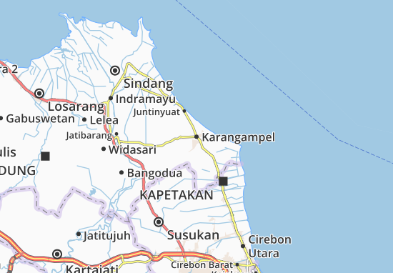Karangampel Map