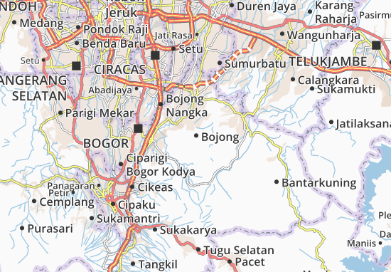 Karte Stadtplan Bojong
