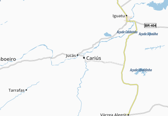 Karte Stadtplan Cariús