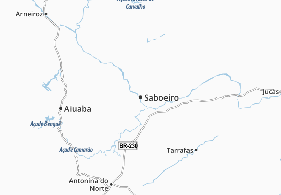 Kaart Plattegrond Saboeiro